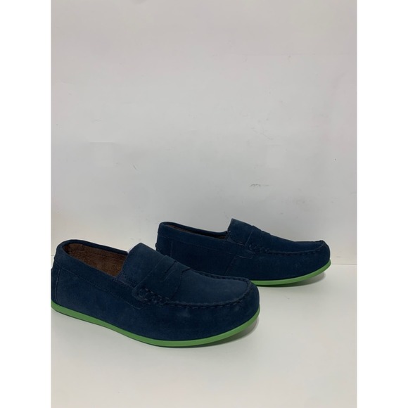 Florsheim Boys Youth Size 7 Blue Suede Jasper Driver Shoes 16563 - Picture 5 of 8